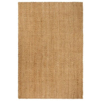 vidaXL Tapete retangular natural 200x300 cm juta