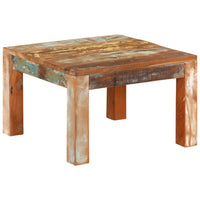 vidaXL Mesa de centro em madeira de mangueira maciça 80x80x40cm