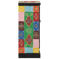 vidaXL Aparador pintado à mão com portas 53x30x75 cm mangueira maciça