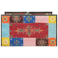 vidaXL Aparador pintado à mão com portas 53x30x75 cm mangueira maciça