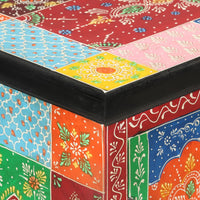 vidaXL Aparador pintado à mão com portas 53x30x75 cm mangueira maciça