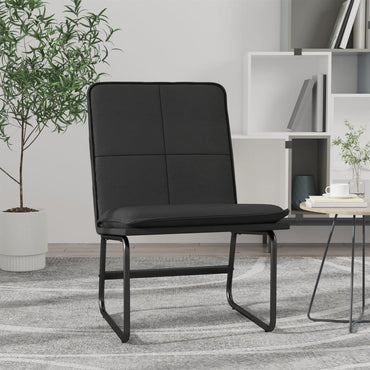vidaXL Cadeira lounge 54x75x76 cm couro artificial preto