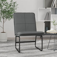 vidaXL Cadeira lounge 54x75x76 cm couro artificial preto