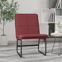 vidaXL Cadeira lounge 54x75x76 cm couro artificial preto