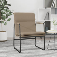 vidaXL Cadeira lounge 55x64x80 cm couro artificial preto