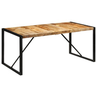 vidaXL Mesa de jantar madeira de mangueira maciça áspera 180 cm