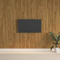 vidaXL Painel de parede c/ aspeto de madeira 4,12 m² PVC castanho