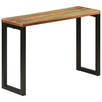 vidaXL Mesa consola 120x35x76 cm madeira de mangueira maciça e aço