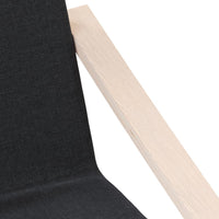 vidaXL Cadeira relaxante tecido preto