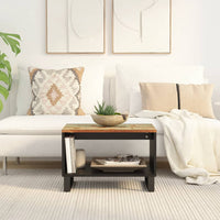 vidaXL Mesa de centro 60x50x40 cm madeira recuperada maciça
