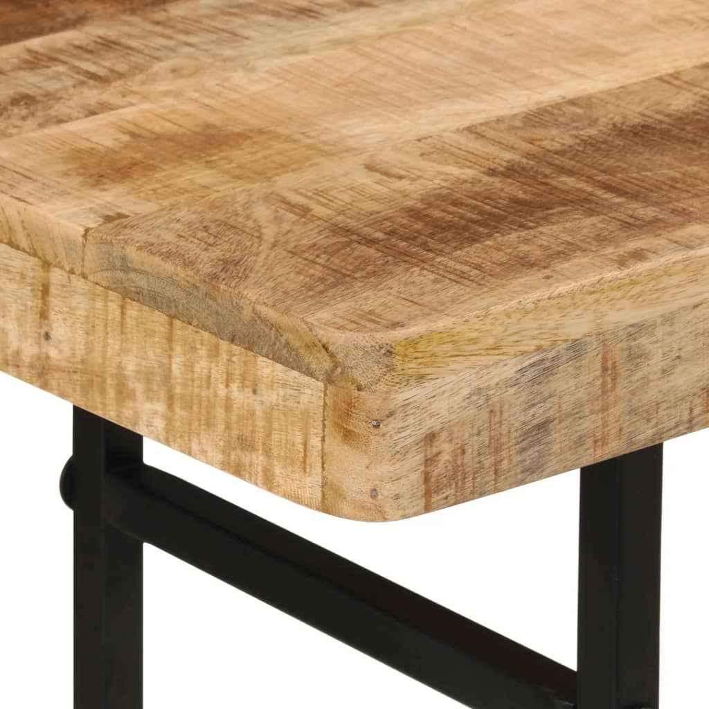 vidaXL Armário consola 112x36x76cm madeira de mangueira maciça e ferro