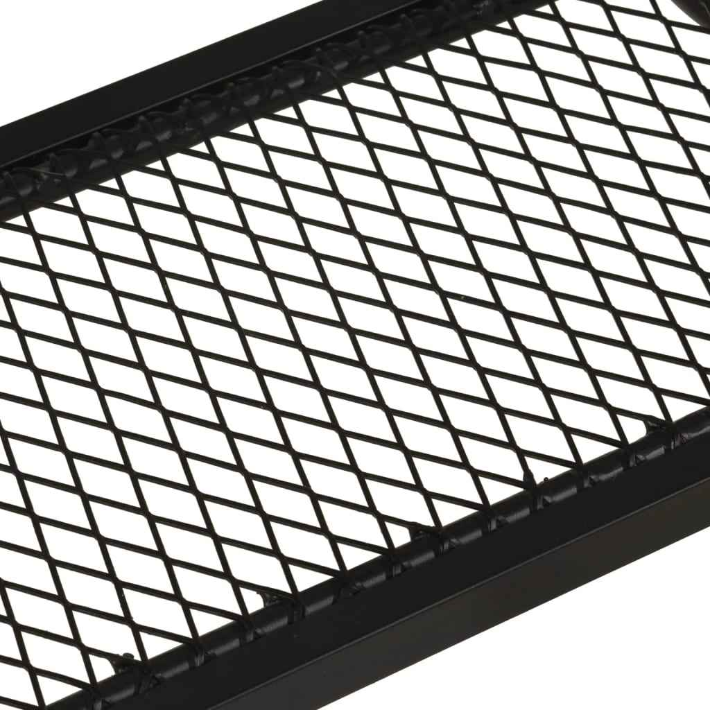 vidaXL Armário consola 112x36x76cm madeira de mangueira maciça e ferro