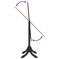 vidaXL Espelho de pé 45,5x47,5x160 cm derivados de madeira preto