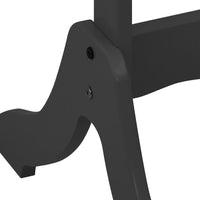 vidaXL Espelho de pé 45,5x47,5x160 cm derivados de madeira preto