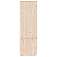 vidaXL Roupeiro ALTA 90x55x170 cm madeira de pinho maciça