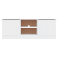vidaXL Móvel de TV ALTA 112x35x41 cm madeira de pinho maciça branco