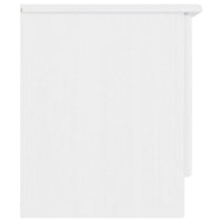 vidaXL Móvel de TV ALTA 112x35x41 cm madeira de pinho maciça branco