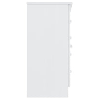 vidaXL Aparador ALTA 77x35x73 cm madeira de pinho maciça branco