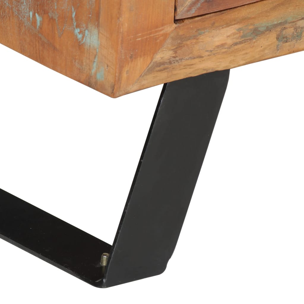 vidaXL Móvel de TV 112x30x45 cm madeira recuperada maciça