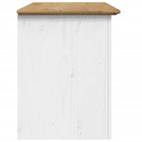 vidaXL Armário TV c/ 2 gavetas BODO 91,5x44,5x56 cm pinho castanho