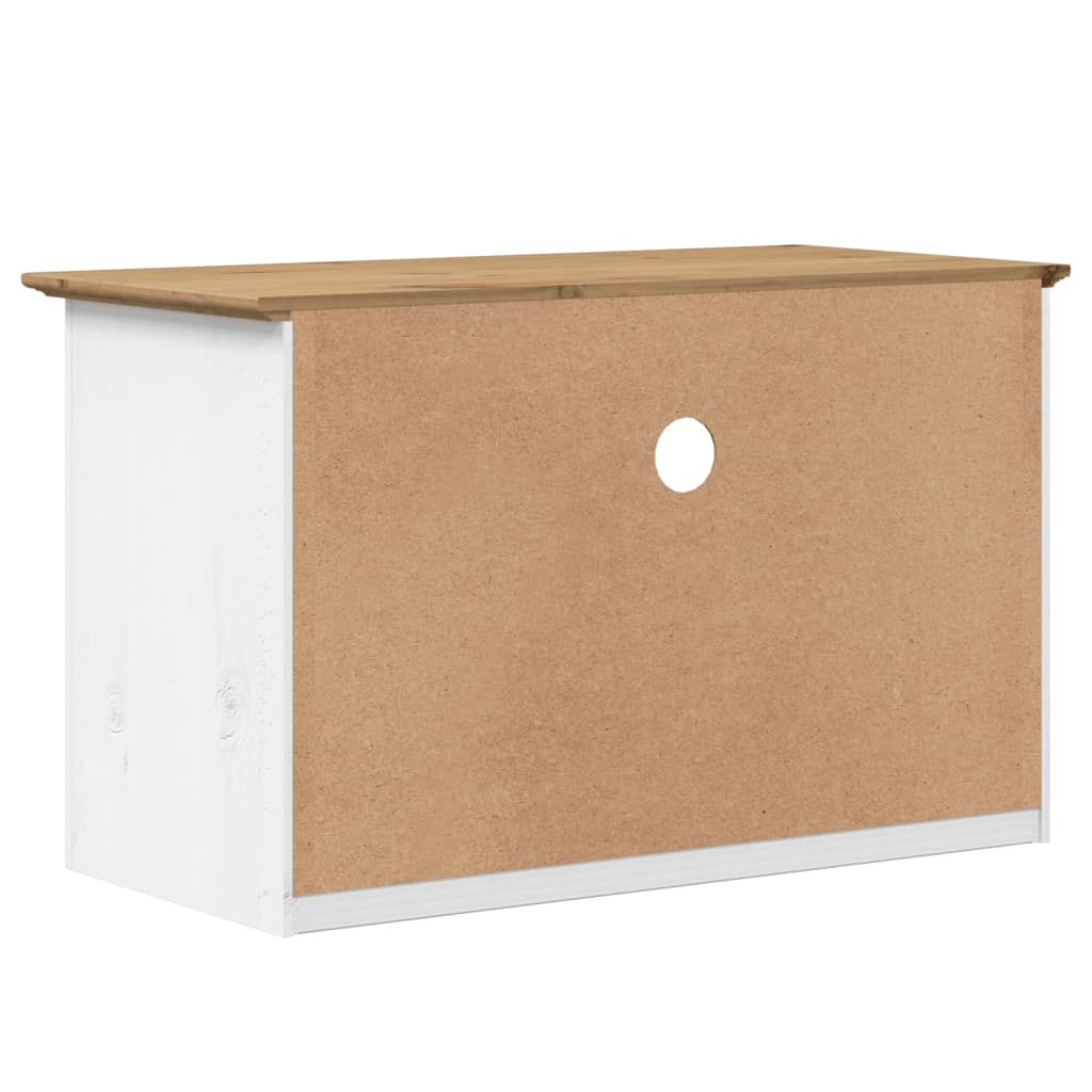 vidaXL Armário TV c/ 2 gavetas BODO 91,5x44,5x56 cm pinho castanho