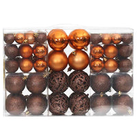 vidaXL Conjunto de bolas de natal 100 pcs 3/4/6 cm dourado