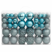 vidaXL Conjunto de bolas de natal 100 pcs 3/4/6 cm dourado