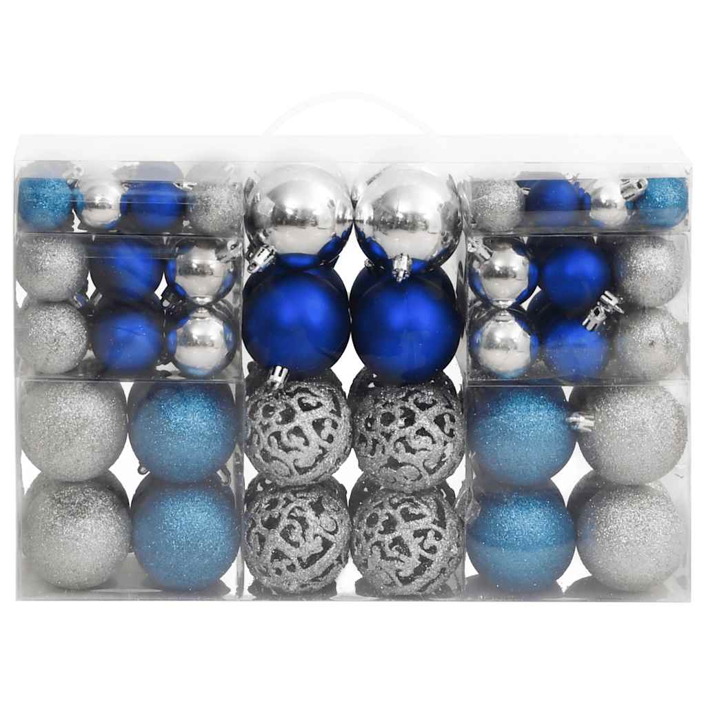 vidaXL Conjunto de bolas de natal 100 pcs 3/4/6 cm dourado