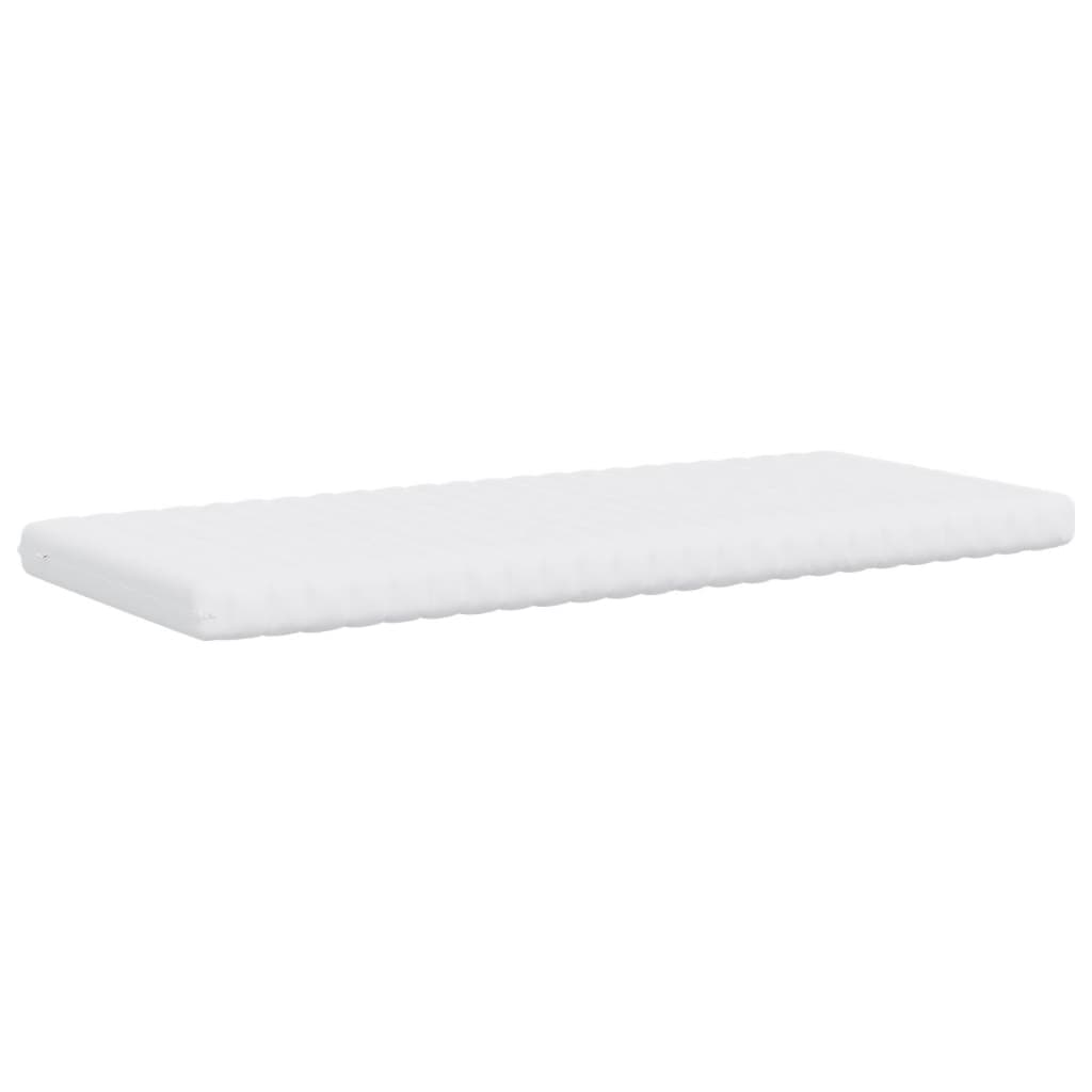 vidaXL Colchão de espuma branco 90x190 cm 7 zonas dureza 20 ILD