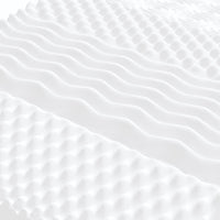 vidaXL Colchão de espuma branco 90x190 cm 7 zonas dureza 20 ILD