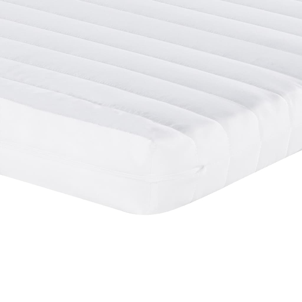vidaXL Colchão de espuma branco 90x190 cm 7 zonas dureza 20 ILD