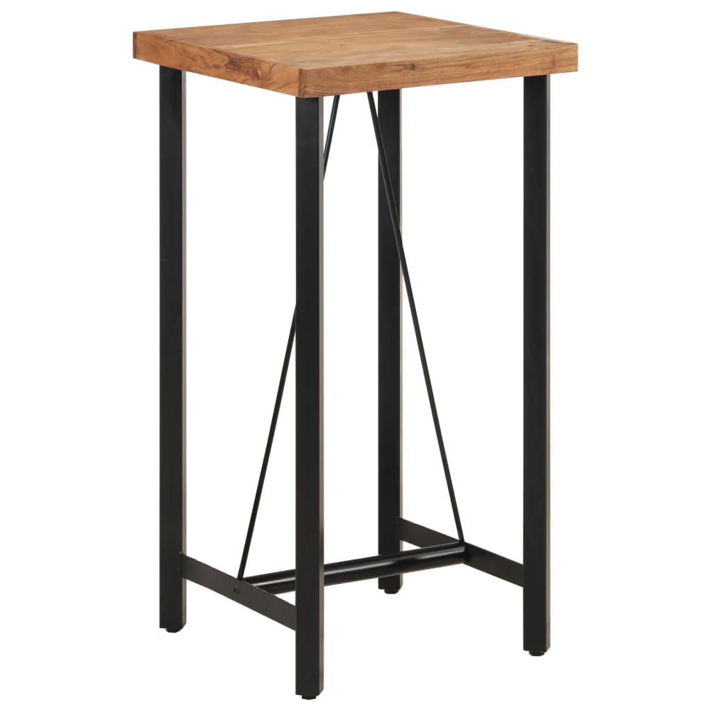 vidaXL Mesa de bar 60x60x107 cm madeira de acácia maciça