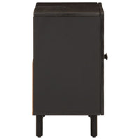 vidaXL Armário para lavatório 62x33x58 cm mangueira maciça preto