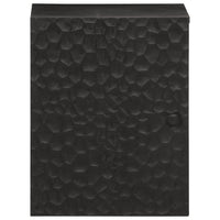 vidaXL Armário de parede para WC 38x33x48 cm mangueira maciça preto