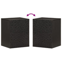 vidaXL Armário de parede para WC 38x33x48 cm mangueira maciça preto