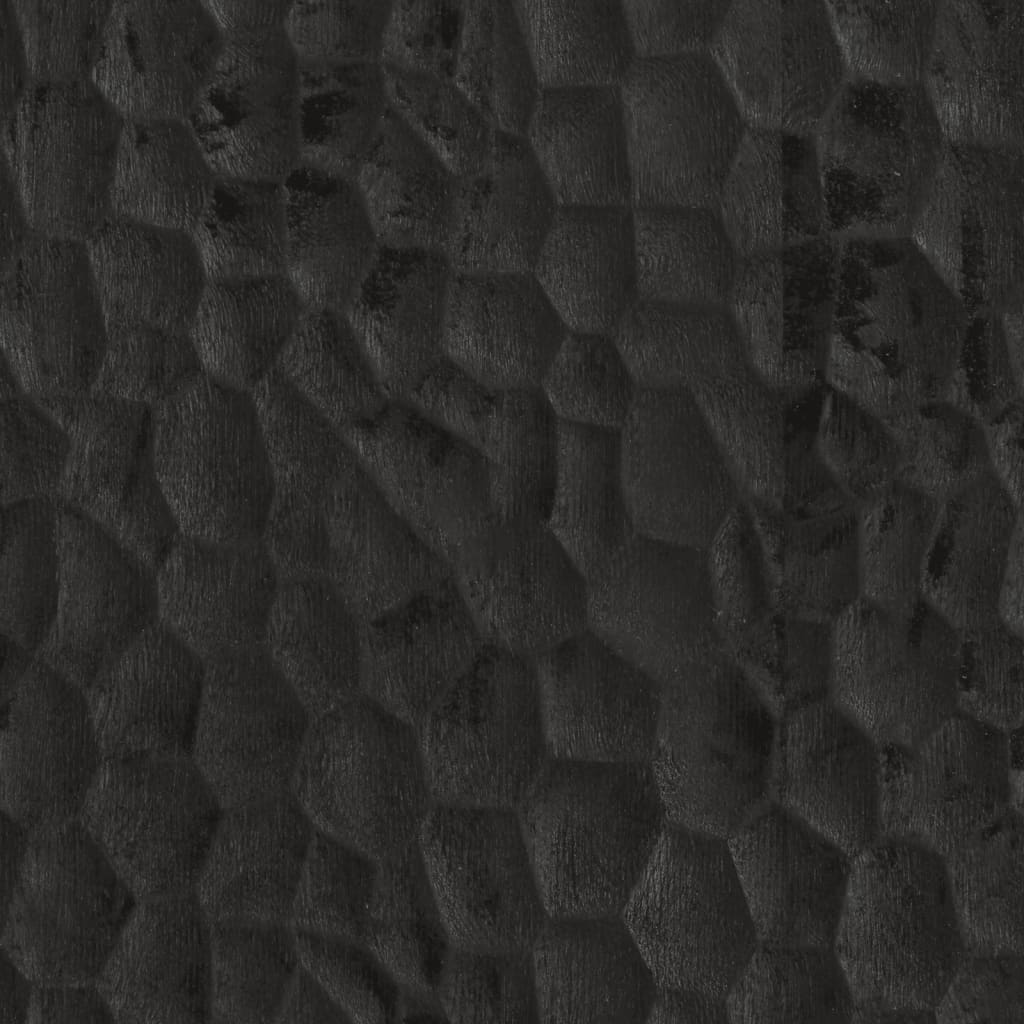 vidaXL Móvel de apoio 40x33x75 cm madeira de mangueira maciça preto