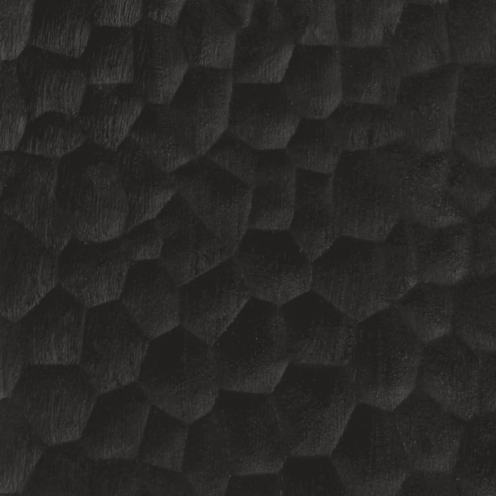 vidaXL Móvel de apoio 90x33x75 cm madeira de mangueira maciça preto