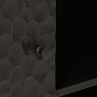 vidaXL Móvel de apoio 90x33x75 cm madeira de mangueira maciça preto