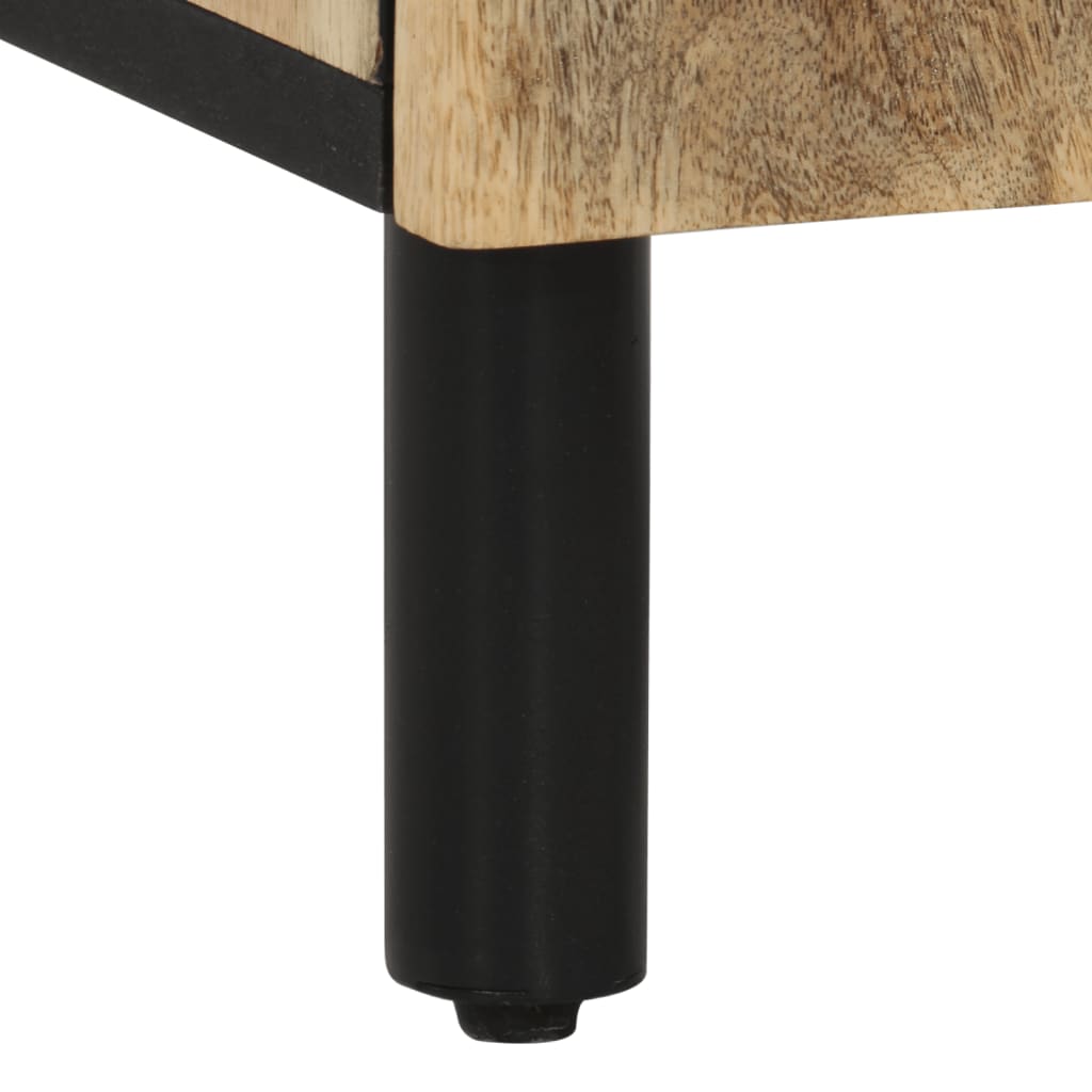 vidaXL Mesa de cabeceira 50x33x60 cm madeira de mangueira maciça