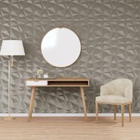 vidaXL Painéis de parede 3D 24 pcs 50x50 cm 6 m² branco diamante