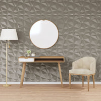vidaXL Painéis de parede 3D 24 pcs 50x50 cm 6 m² branco diamante