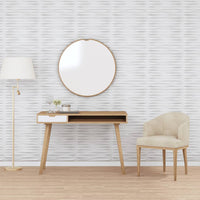 vidaXL Painéis de parede 3D 24 pcs 50x50 cm 6 m² branco diamante