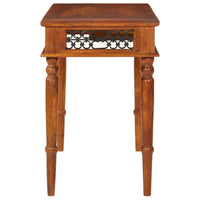 vidaXL Secretária com gaveta 110x50x76 cm madeira de acácia maciça