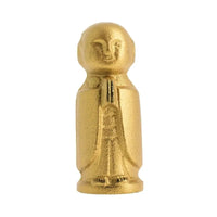 Estátua Jizo protetor em ferro fundido - dourado