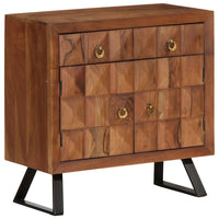 vidaXL Armário gavetas 70x35x70 cm madeira maciça acácia castanho mel