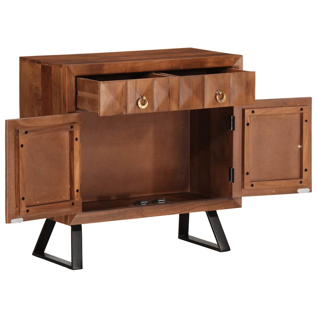 vidaXL Armário gavetas 70x35x70 cm madeira maciça acácia castanho mel