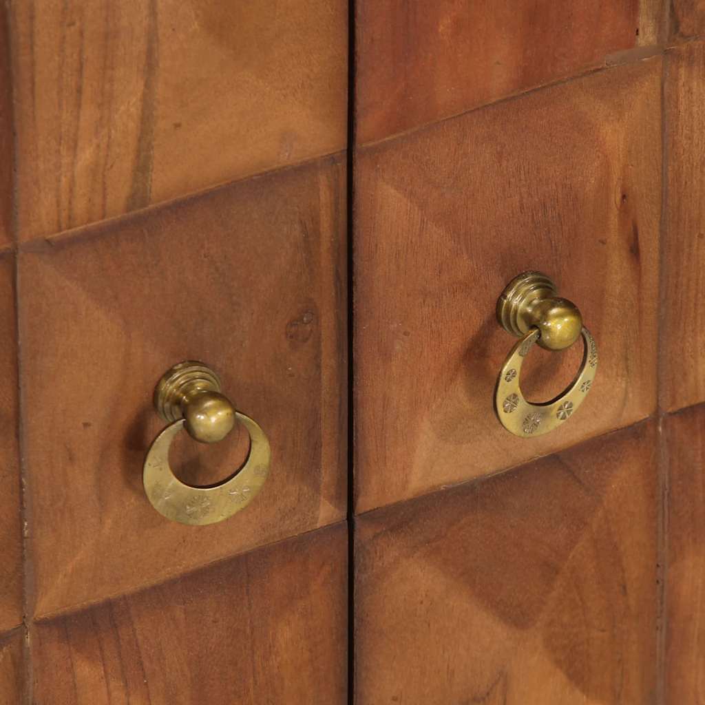 vidaXL Armário gavetas 70x35x70 cm madeira maciça acácia castanho mel