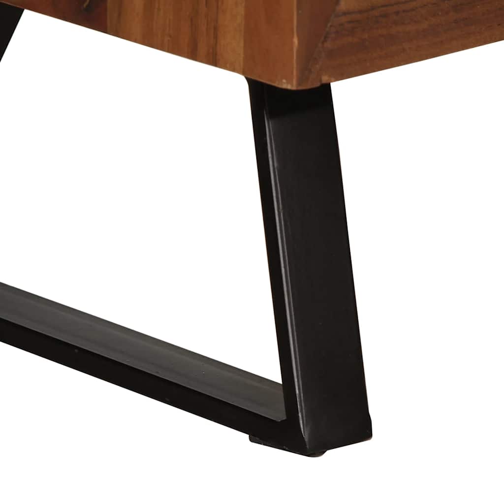 vidaXL Armário gavetas 70x35x70 cm madeira maciça acácia castanho mel