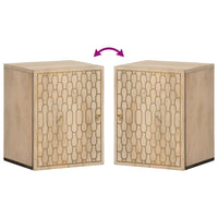 vidaXL Armário de parede p/ casa de banho 38x33x48 cm mangueira maciça