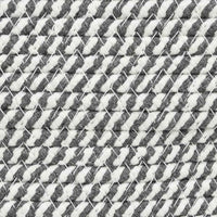 vidaXL Cesto de arrumação Ø38x46 cm algodão cinzento e branco